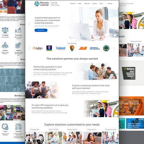 Remote Learning distance learning systems (LMS), website design and development with SEO