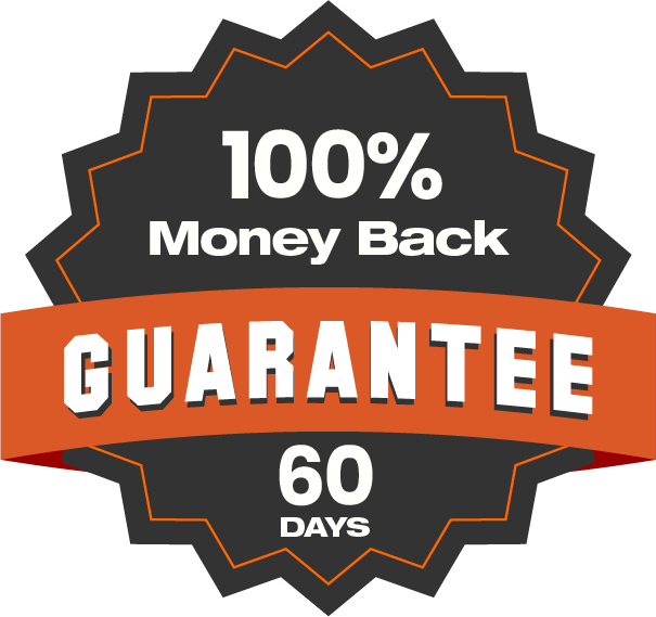 100% money back guarantee of customer satisfaction with digital marketing services - 60 days - logo