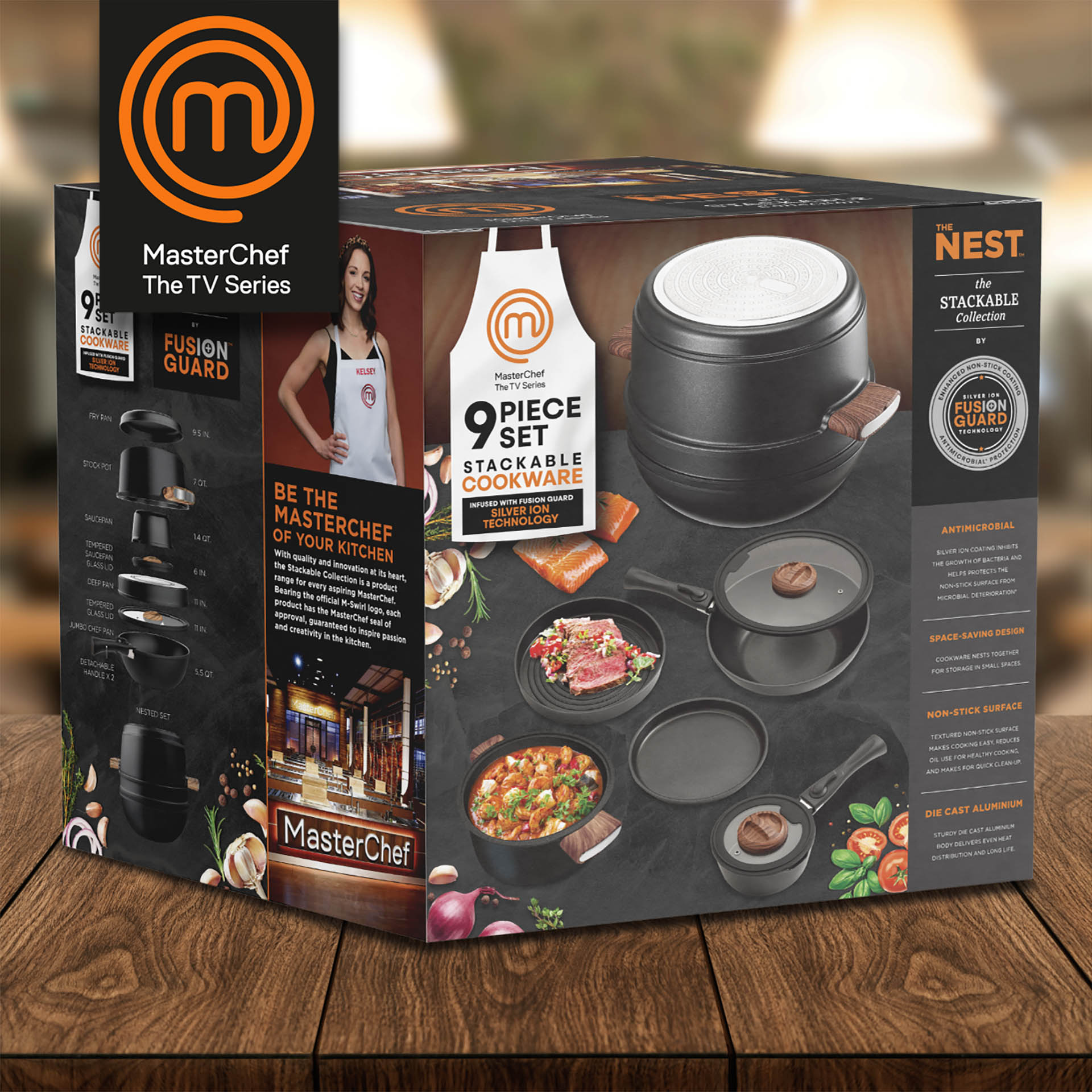 Master Chef folding carton design for cookware.