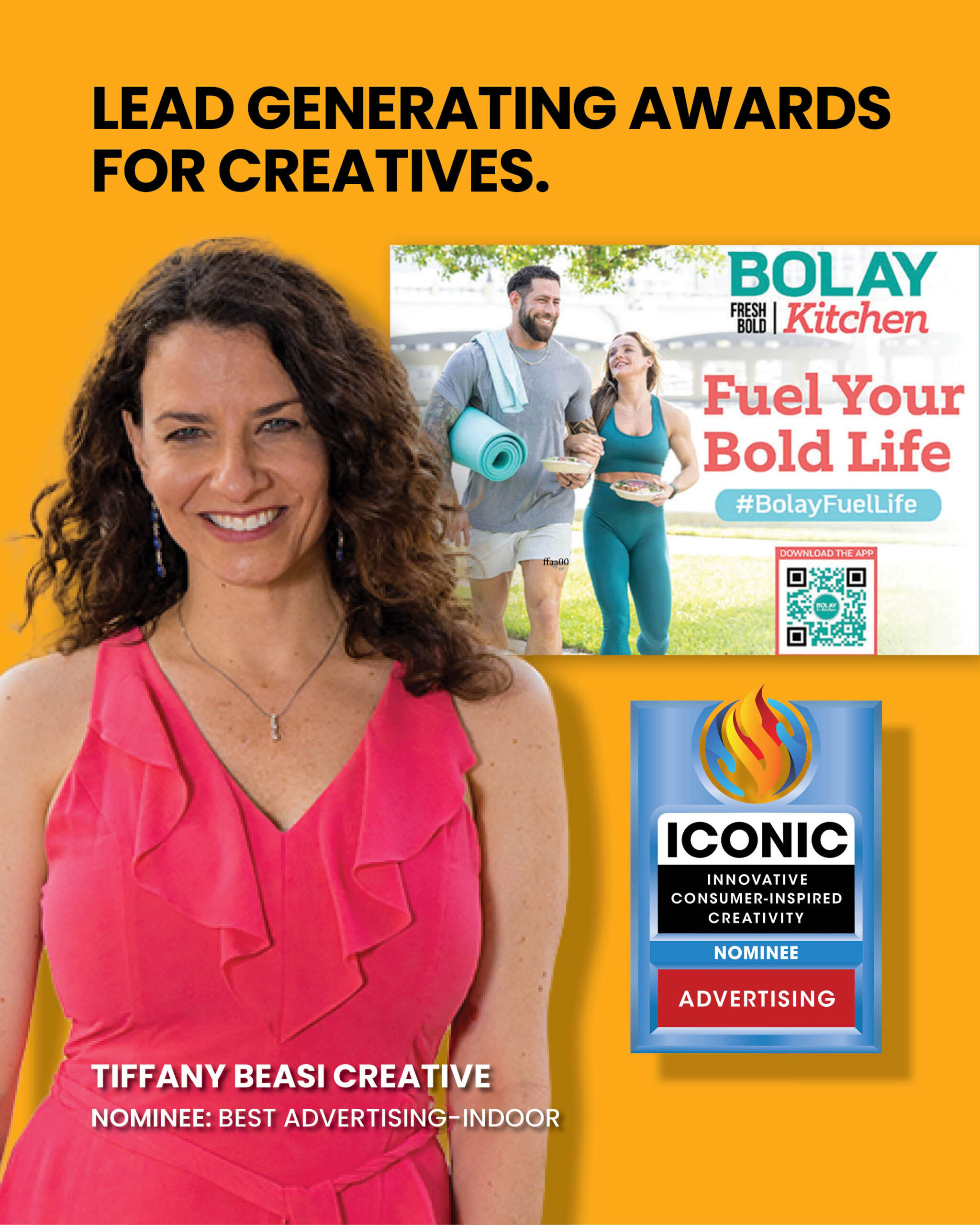 Google Ad creative design for online awards program.