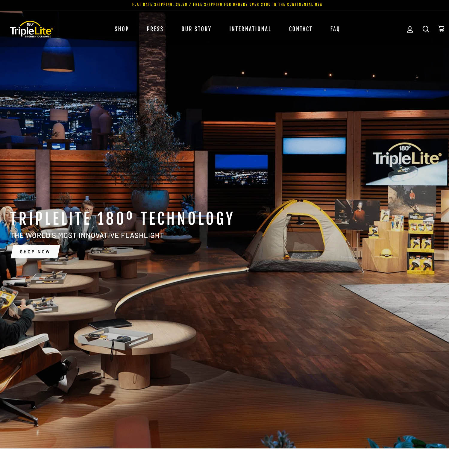 Triplelite consumer electronics products website design and development with SEO