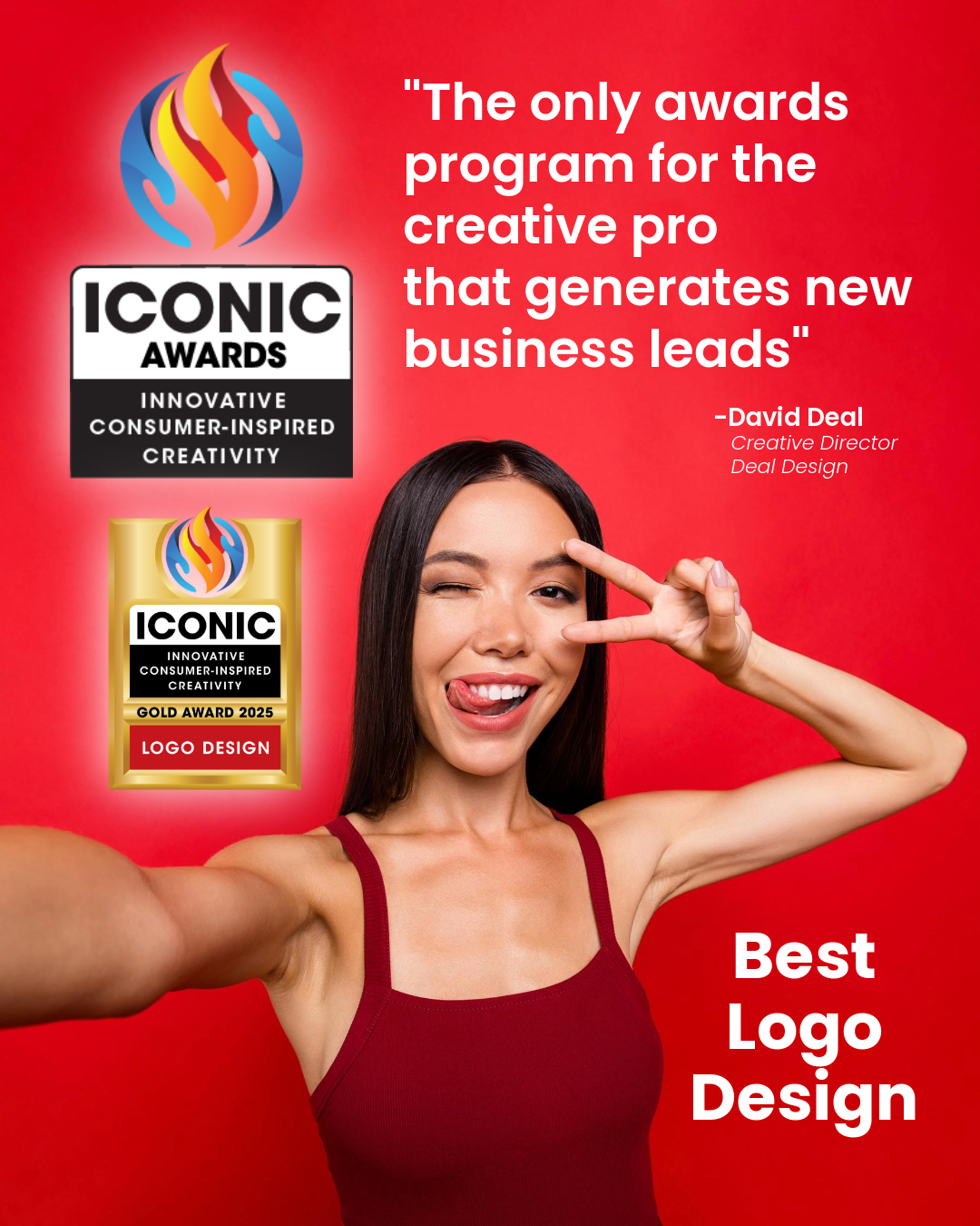 Google Ad creative design for online awards program.