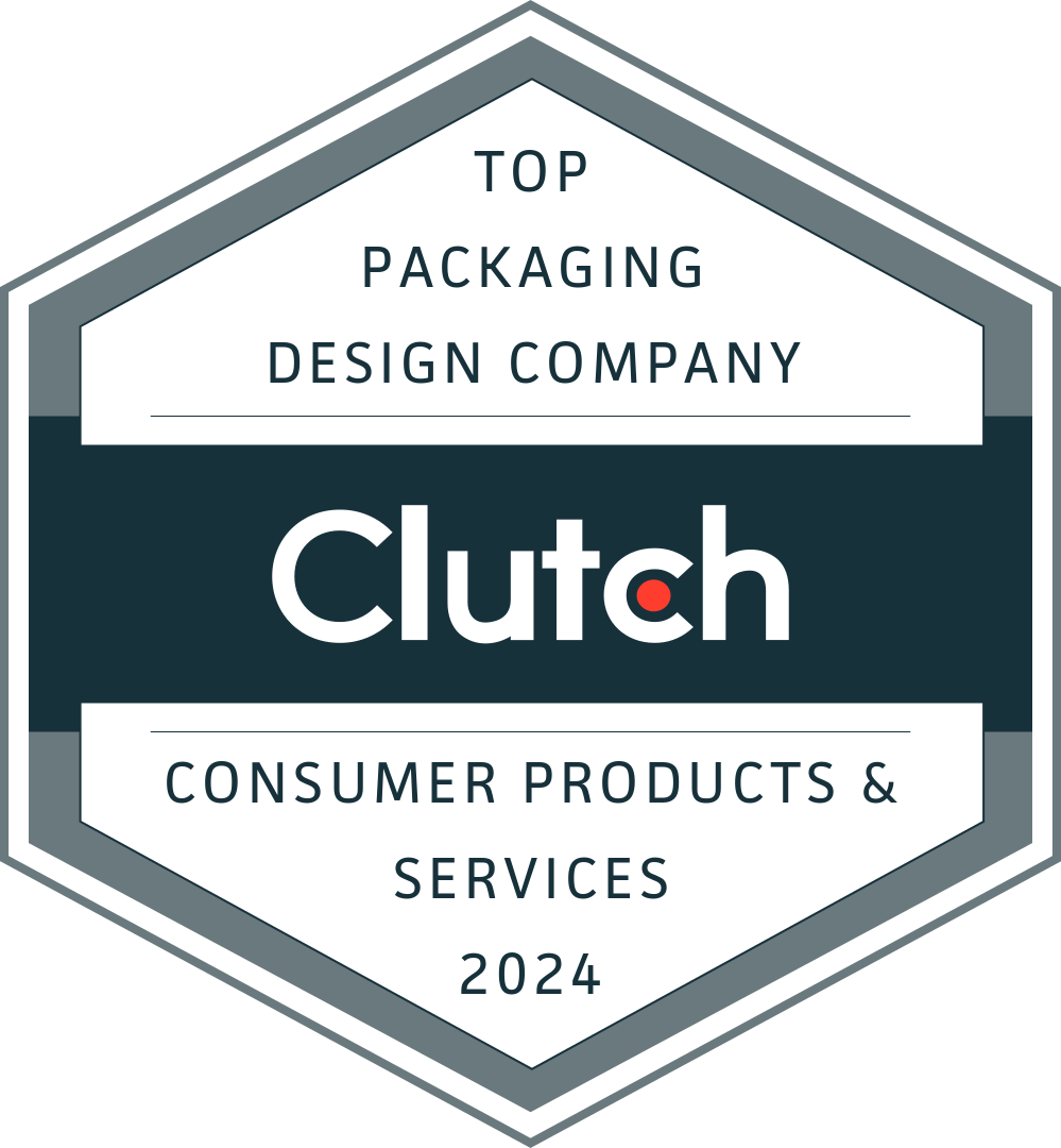 Clutch Award Logo for Top Packaging Design Company in 2024